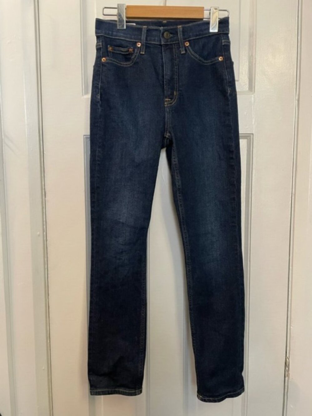 GAP Vintage Slim High Rise Dark Indigo Wash Women's Jeans Size 25 Regular